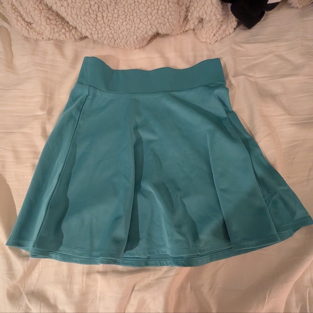 Charlotte Russe Teal Mini Skirt